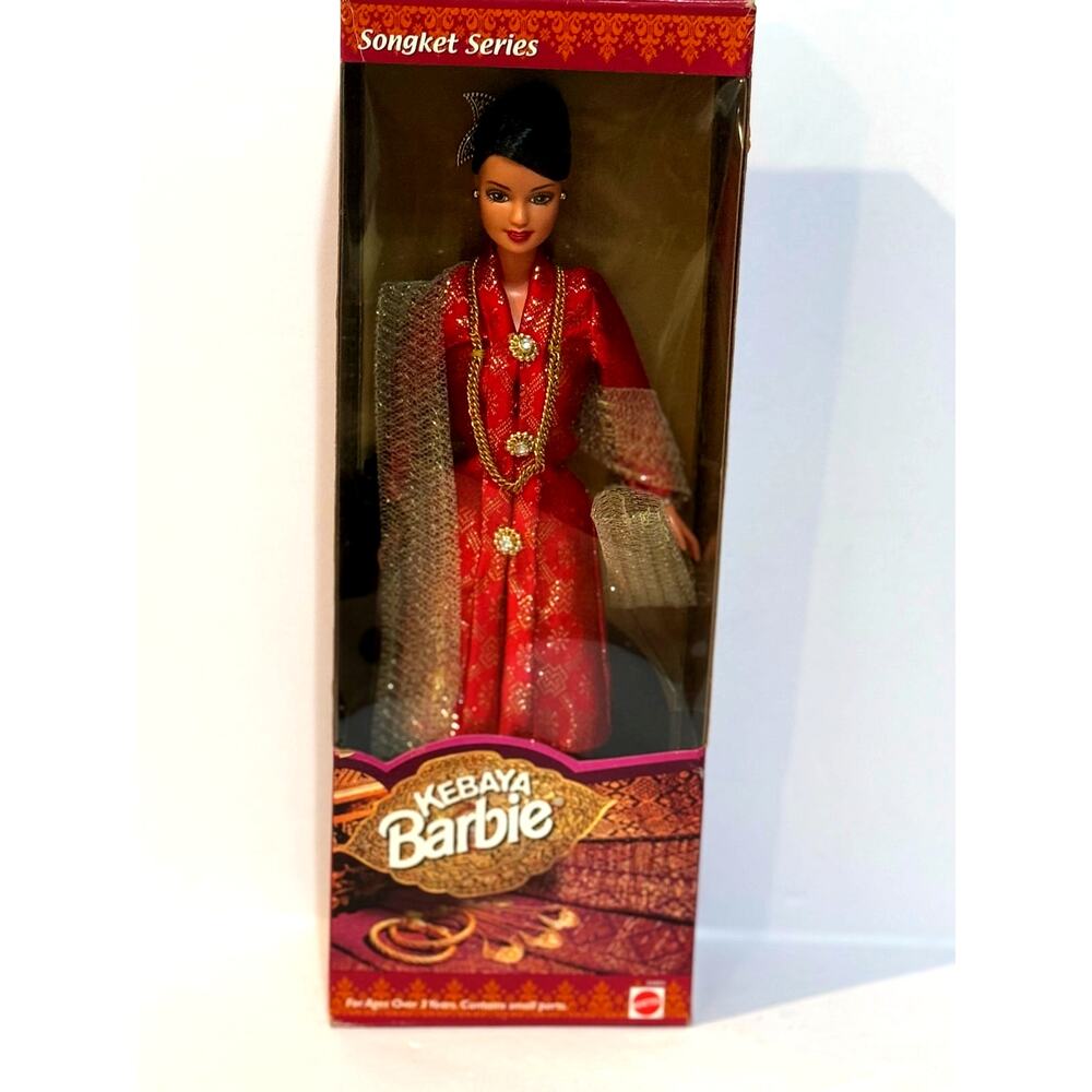 Kebaya 1999 Songket Series Barbie Doll Mattel 24924 RED sealed